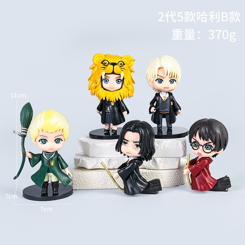 Q版哈利波特手办动漫盲盒玩偶魔法师赫敏罗恩人物潮玩扭蛋模型摆|undefined