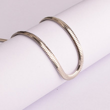 Flat snake chain 925�y܇������߹��2026���¿�Ů���̿��y��