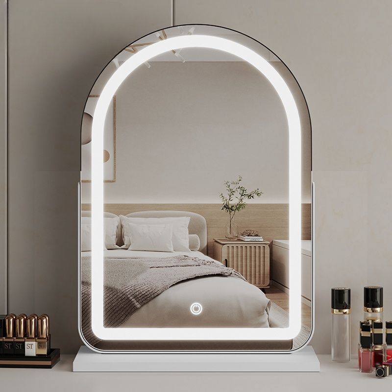 Cosmetic Mirror Desktop Desktop Led Bedroom Smart Vanity Mirror Rechargeable Cloakroom Mirror with Light New Beauty Mirror Cosmetic Mirror Desktop Desktop Led Bedroom Smart Vanity Mirror Rechargeable Cloakroom Mirror with Light New Beauty Mirror