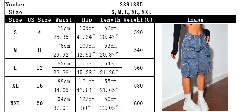 Women's Casual Straight Leg Jeans With Multiple Pockets - High Waist Washed Denim Pants For Streetwear & Daily Wear (Blue, S-Xxl)_ecoleips.com