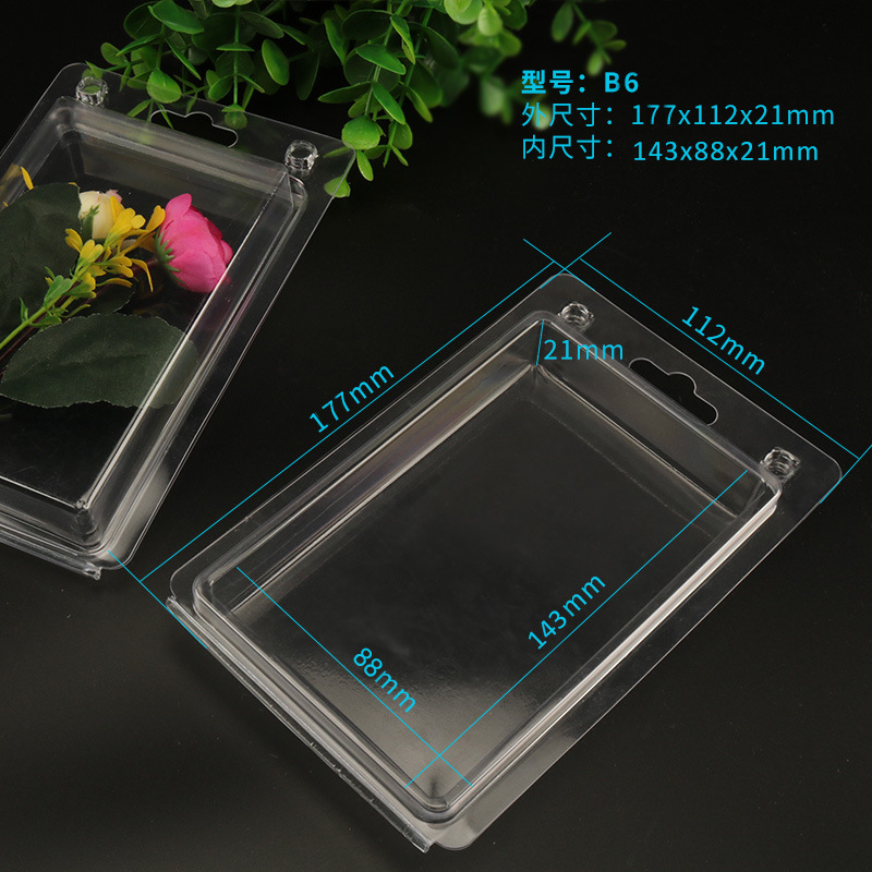 Empaquetado blíster cosmético transparente para juguetes electrónicos en stock, caja de plástico PET grueso plegable, caja blíster de PVC.