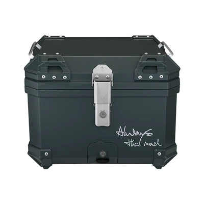 Motorcycle trunk — Large Non-Aluminum Alloy - mt45-wizard-of-oz-green-47-backrest-lining