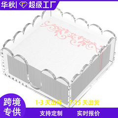 亚克力纸巾盒婚礼酒店和家居装饰的时尚客用纸巾收纳盒