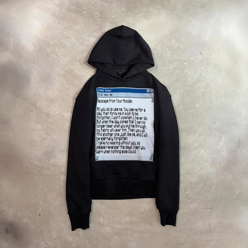 Men's Clothing Printed Sweatshirt Straight Through Elastic Drawstring Sweatpants Dark Suit Long Sleeved Pullover Hoodie Personality_voghion.com