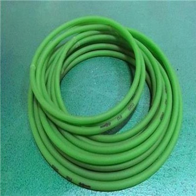 丹宇龙机械 供应 绿色粗面高摩擦圆带 PU传动圆形开口皮带