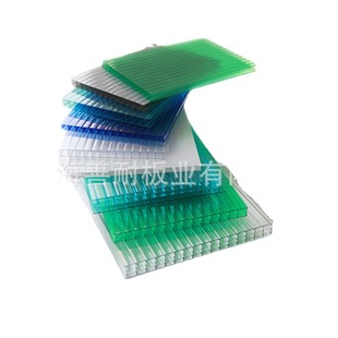 Hollow building engineering PC sunshine board transparent multilayer color PC sunshine board PC sunshine board manufacturers batch X20