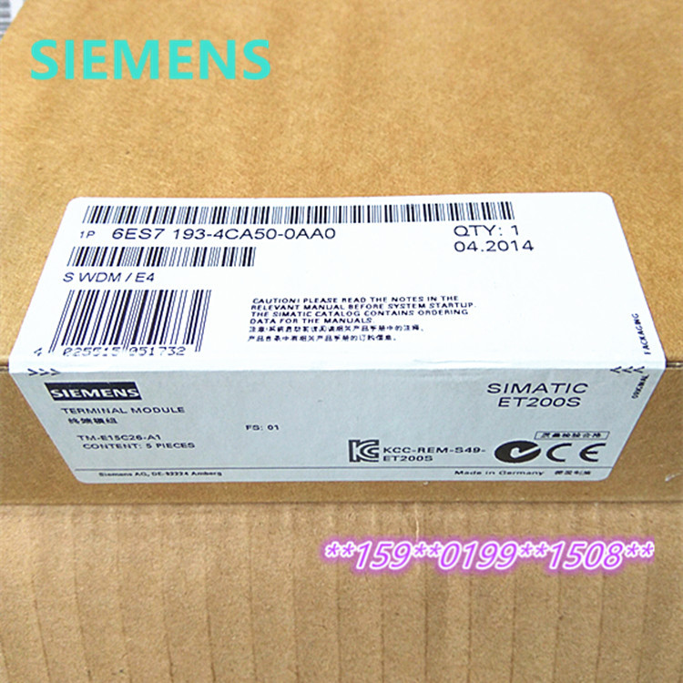 原装6ES7193-4CA50-0AA0 西门子 6ES7 193-4CA50-OAAO 终端模块
