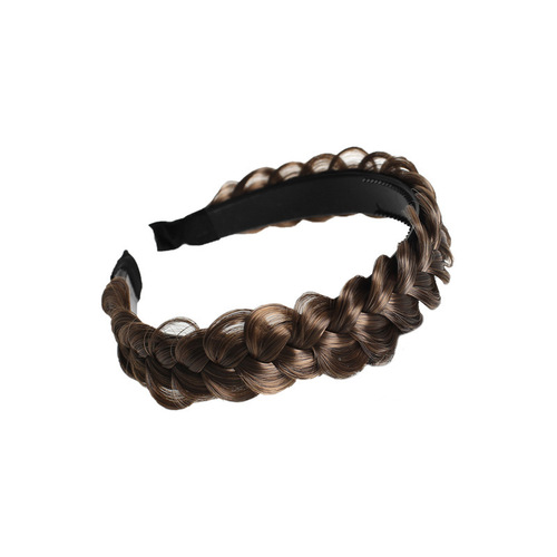 Yang Zi's same fishbone braid wig headband for women, simulated twist braid, lazy braided hair headband, hair accessories wholesale