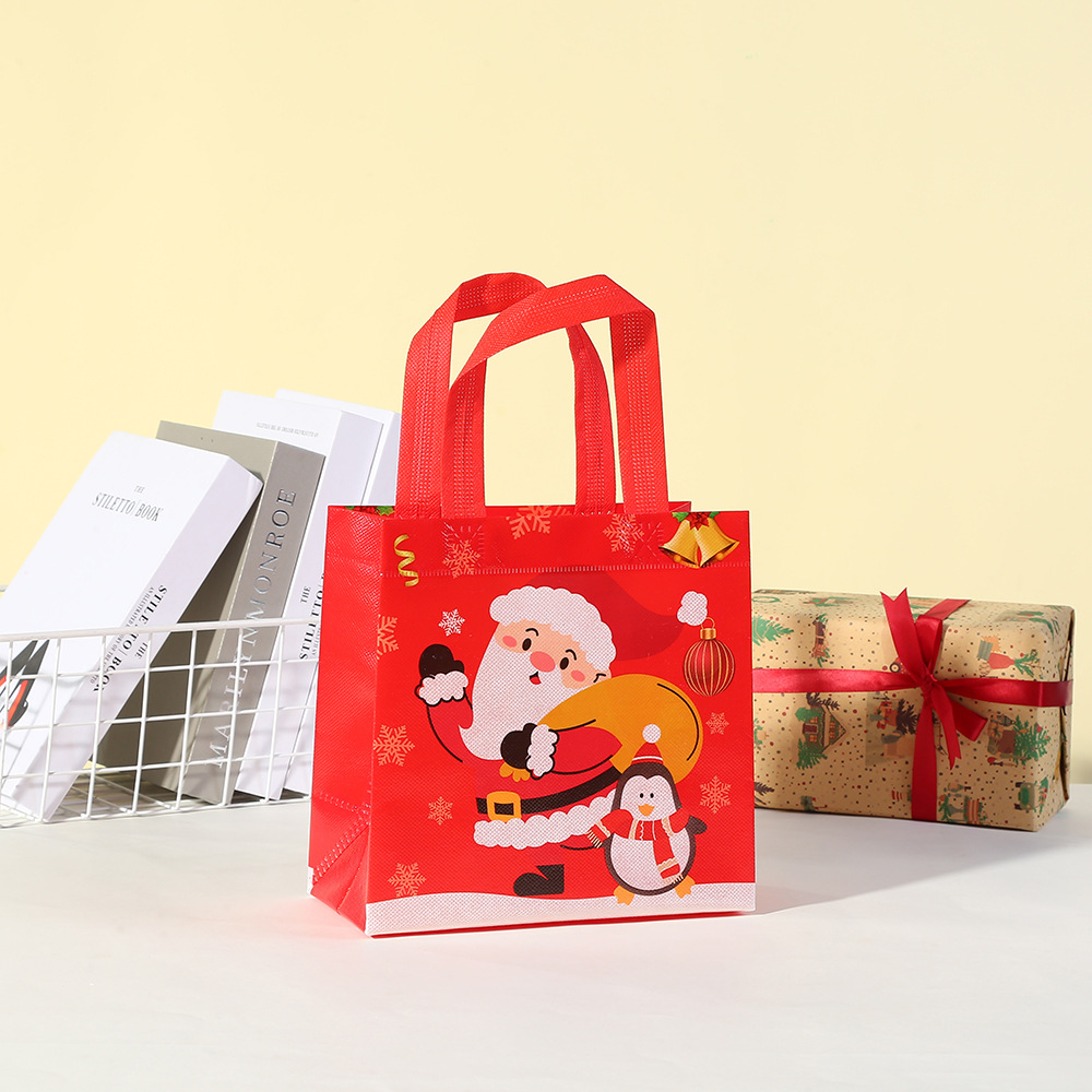 Weihnachten Süß Weihnachtsmann Nicht Gewebt Gruppe Geschenk Taschen 1 Stück display picture 2