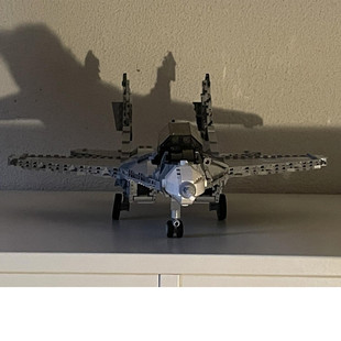 Moc-112973 Twin Engine Fighter Model 1:35 Scale 1191 Particle Number