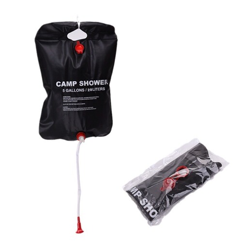 Outdoor folding bath bag household portable solar hot water bag 20L outdoor bathing shower sun water storage bag