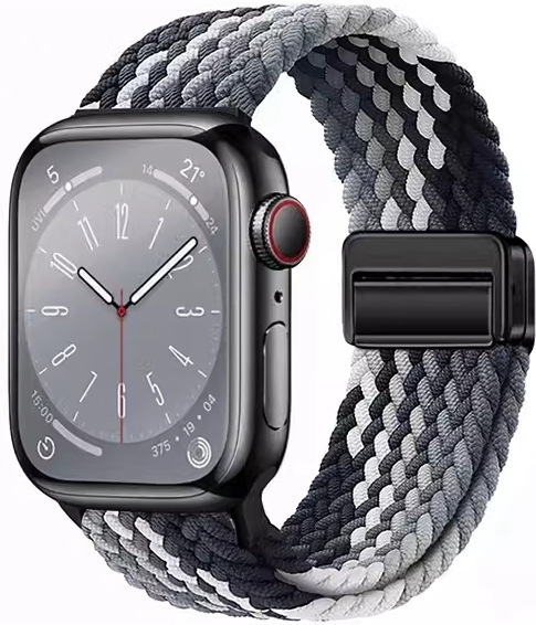 Apple iwatchS9876 時計ストラップ織り磁気バックル時計ストラップ ApplewatchS10 男性と女性の通気性に適しています。|undefined