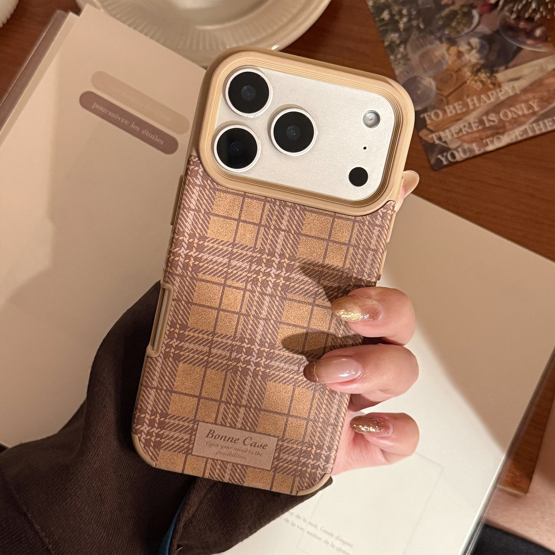 Britische Lederhülle, passend für iPhone 16, Fruit 17 Pro Max, 15 Vintage Brown, 14 Shockproof, 13 Soft Case_voghion.com