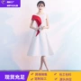 朗诵礼仪颁奖白色演出服