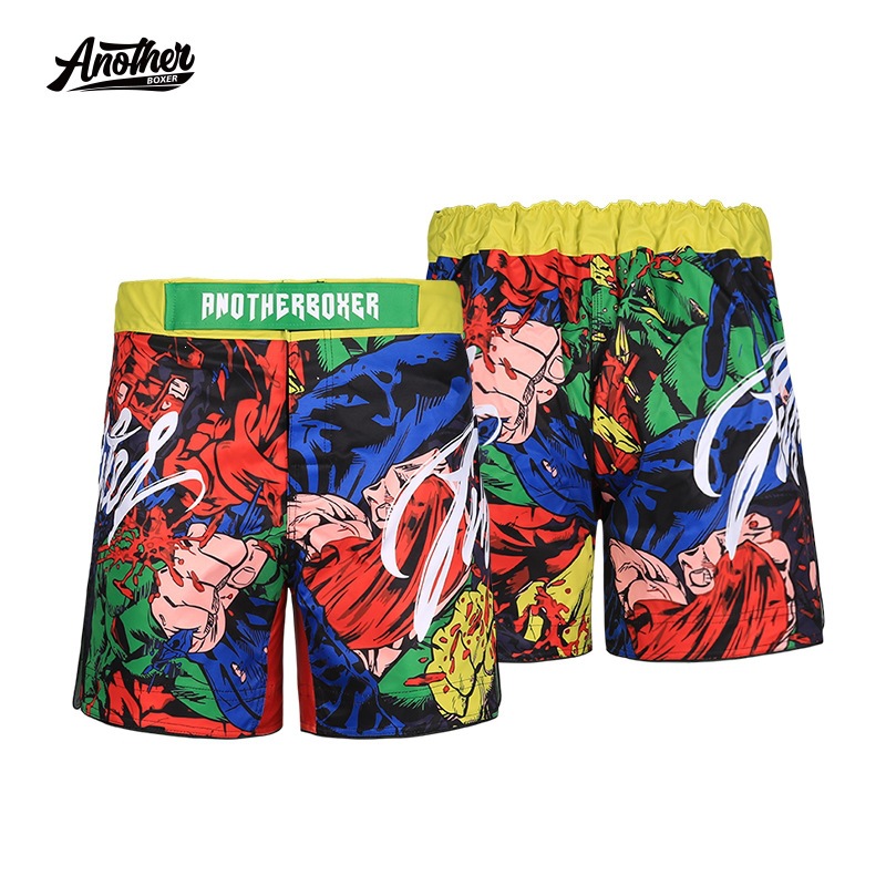 Anotherboxer New Boxing Shorts Mma Shorts Lightweight and Comfortable Brazilian Jiu-Jitsu Fitness Fighting Shorts