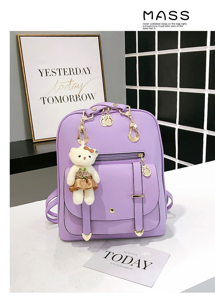 New style backpacks for women, fresh and cute student fashion and casual Korean-style women's bags, cross-border one-piece shipping worldwide undefined