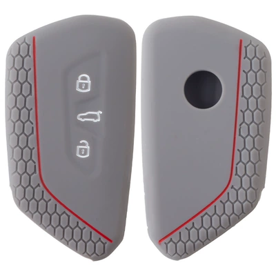 Car key bag – Applicable to Volkswagen Skoda - dark-gray-red-line
