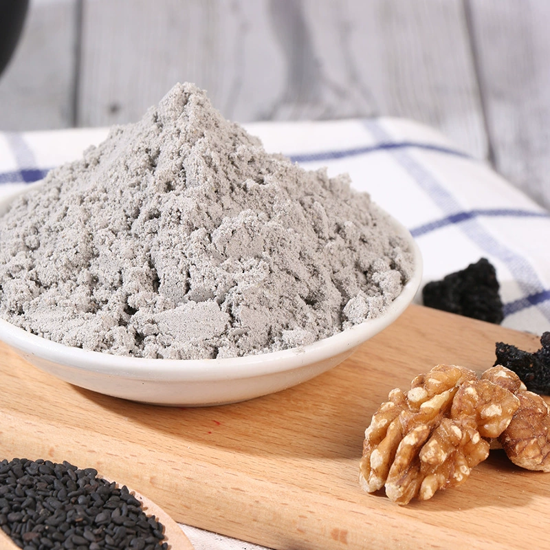 Черная паста из кунжута с орехами и черным рисом, черной фасолью, тутовником, курага, для беременных, пять видов черного, завтрак с питательными элементами, зерновые, смесь злаков, порошок заменителя пищи