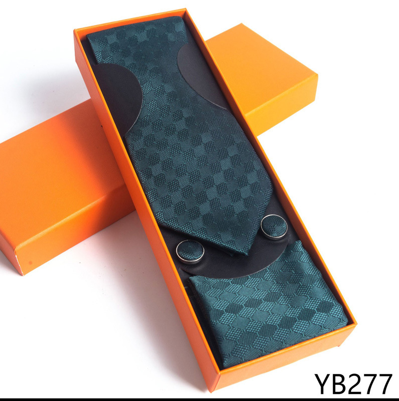 Paisley Men's Necktie Pocket Square And Cufflinks Gift Set_voghion.com