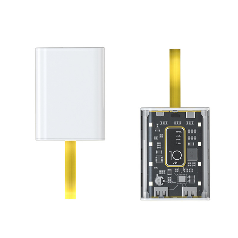 透明パンクメカスタイルパワーバンク 10000 mAh 大容量コンパクトポータブル電源銀行国境を越えた外国貿易|undefined