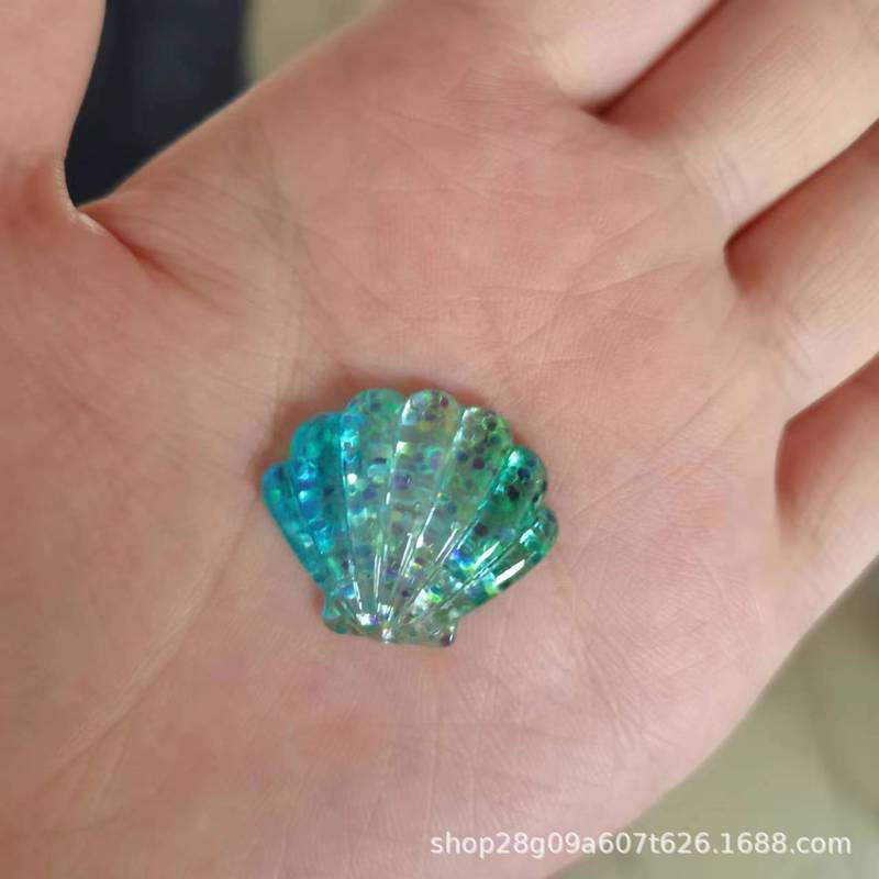 水晶美人鱼海豚海星diy树脂饰品配件发夹抓夹吊坠手工配饰材料|undefined