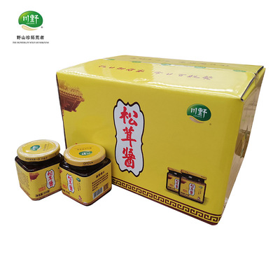 川野松茸酱205g*24瓶辣椒酱下饭酱拌面酱工厂现货批发定制菌香味|ru