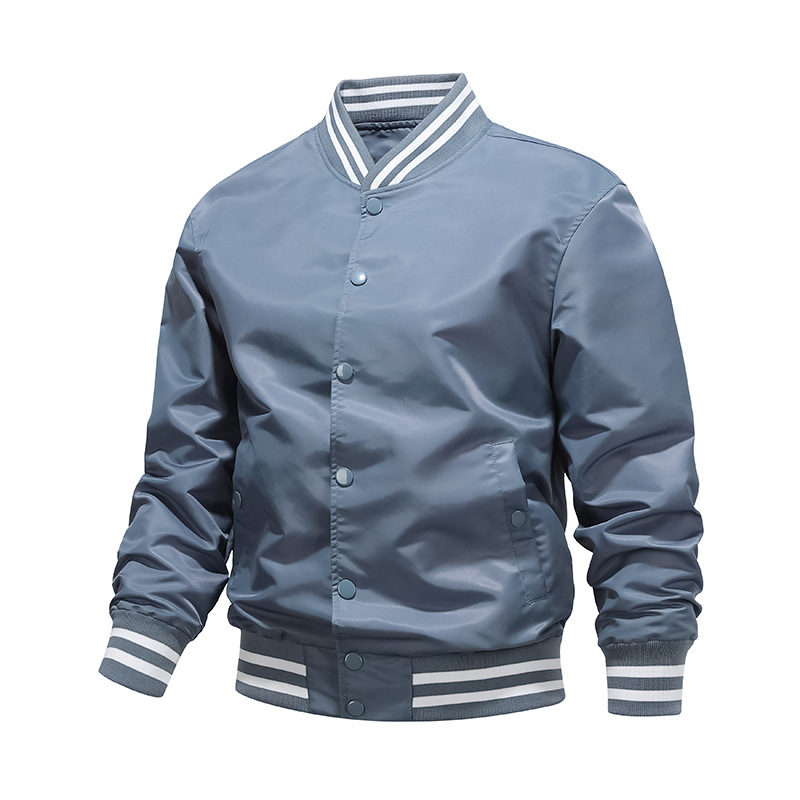 Algodón / color delgado chaqueta de piloto de béisbol hombre chaqueta de pareja chaqueta de trabajo de moda