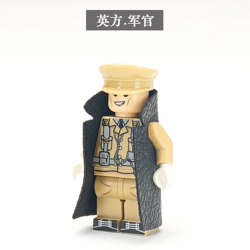 兼容乐高二战人仔八路军德军美军苏军士兵小人偶拼装积木军事玩具|undefined