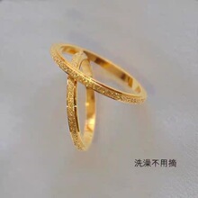 厂家批发水洗不掉色轻奢高级感磨砂钛钢戒指女小众2025年新款食指