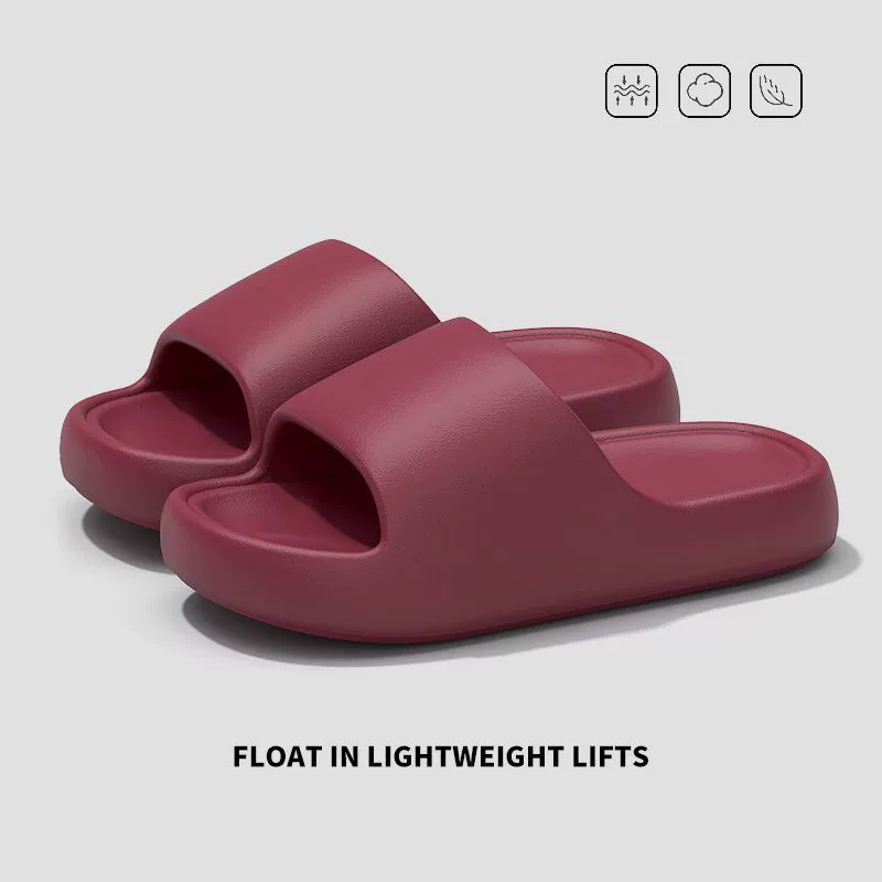 Липкие шлепанцы для женщин летом 2025 года, новые мужские домашние/non-slip, толстая мягкая подошва, на улице
