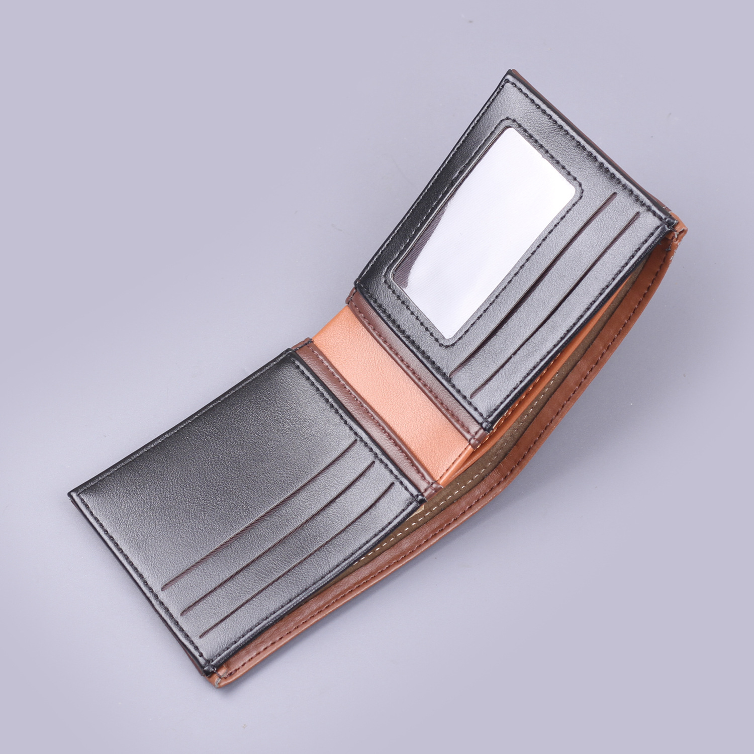 Cartera corta de hombre, bolsa de tarjetas de hombre en una nueva universidad masculina 9 cartera de tarjetas, simple al por mayor