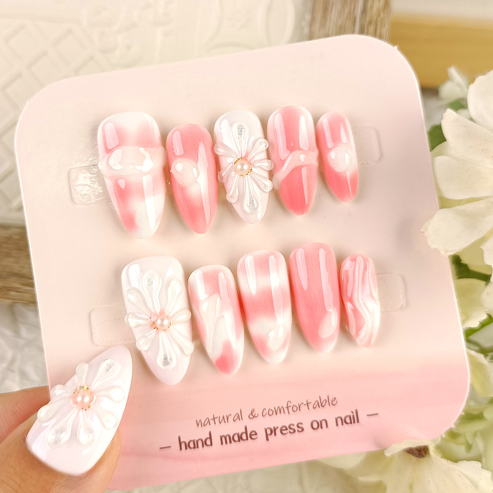 10 piezas de parche de uñas, parche de uñas de amor dulce Cool Kulomi, parche de uñas de uso manual