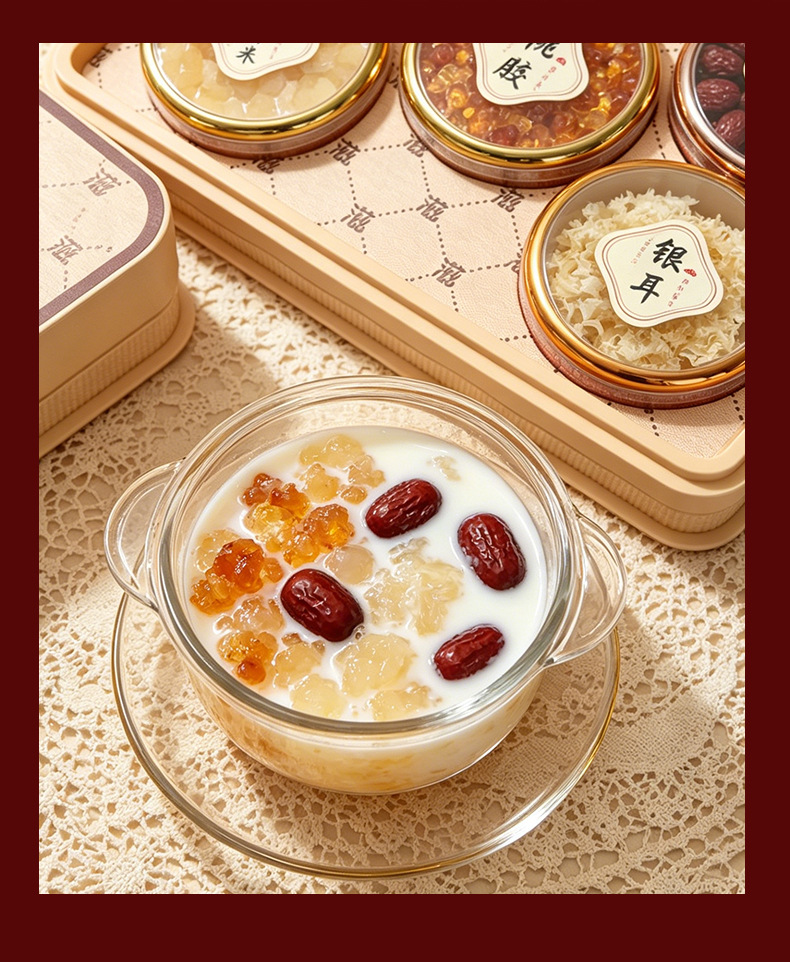 Premium Snow Lotus Seeds Zao Jiao Mi Gift Box 150g Traditional Herbal Dessert Ingredient specifications