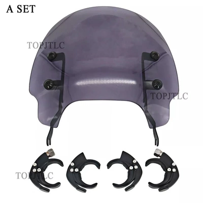 Suitable for Harley Motorcycle front windshield - light-gray