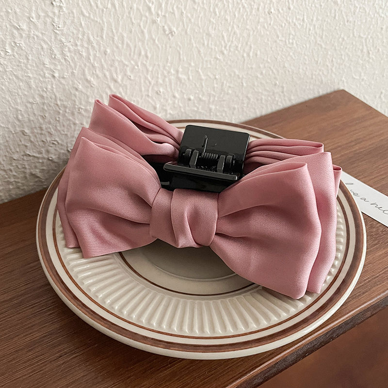 Clip de agarre de lazo de súper hada, parte posterior de la cabeza llena, pinza para el cabello, clip para el cabello de princesa, tocado de clip de tiburón de sentido avanzado