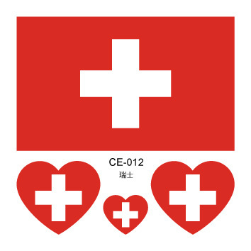 Colección completa de banderas nacionales Spot Juegos del Día Nacional Pegatinas de bandera de amor Pegatinas de tatuajes Pegatinas faciales impermeables para hombres y mujeres Pegatinas de actividad