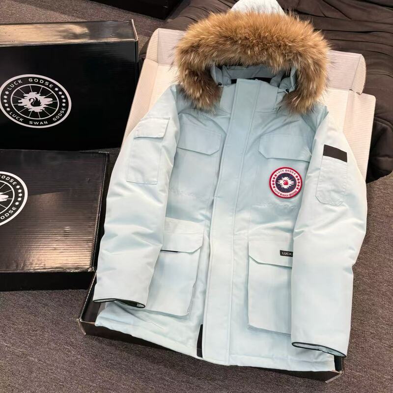 极寒户外远征大鹅羽绒服男女情侣08同款连帽工装加厚保暖外套防寒|undefined