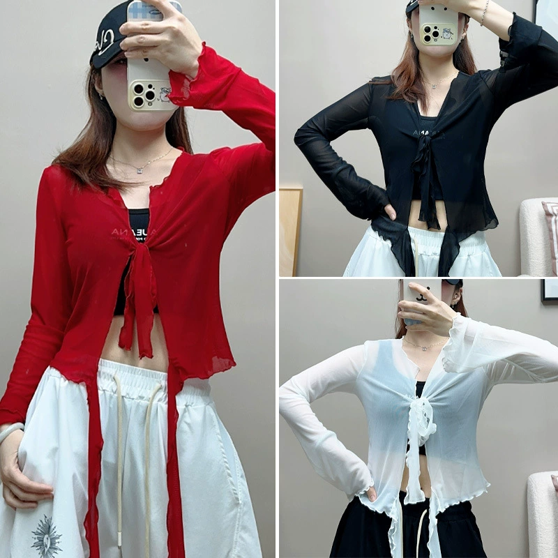 Весенний и летний новый [рубашка талии] Клубы джазовый танец с кисточками талия с пердеть занавески