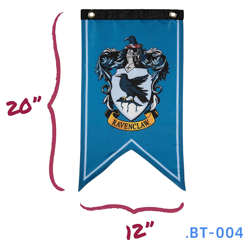 Bandera de cauda de pescado de Harry Potter 30 * 50CM bandera decorativa barra de salón triángulo bandera personalizada