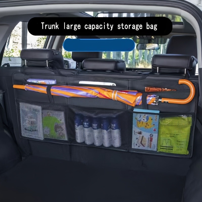 Oxford cloth car seat back organizer, car seat back storage bag, car storage bag