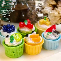 仿真立体水果奶油蛋糕diy手机壳头饰微景观摆件鞋扣水杯树脂配件
