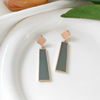 618 Back to the new and old customers Xinchao earrings Aesthetic Japanese and Korean style niche earrings Geometric drops of asymmetric earrings