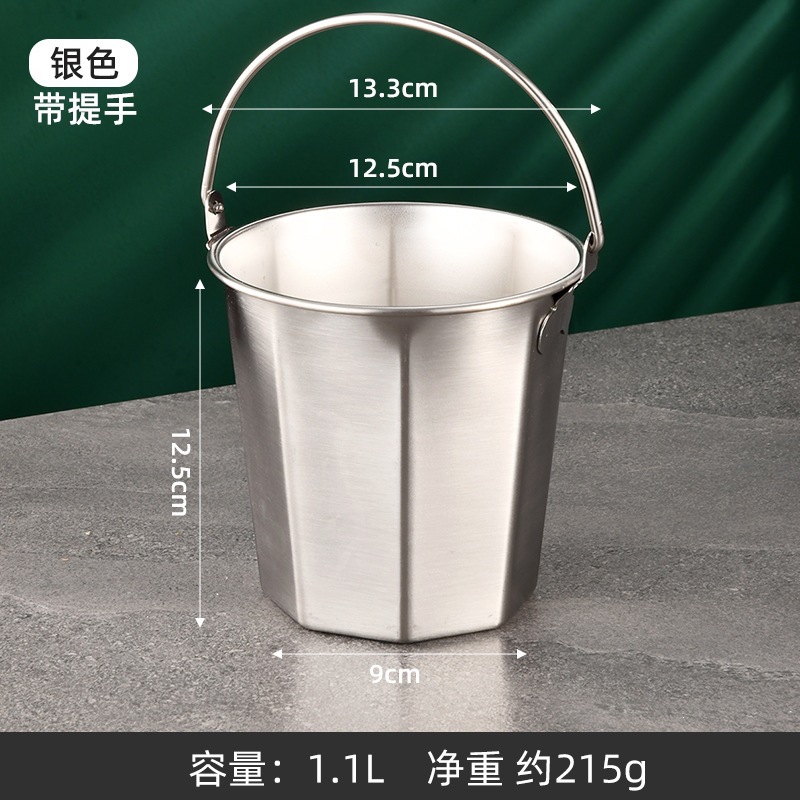 Nuevo 304 barril de hielo de acero inoxidable mini barril red rojo mini barril pequeño barril KTV snack barril de patatas fritas