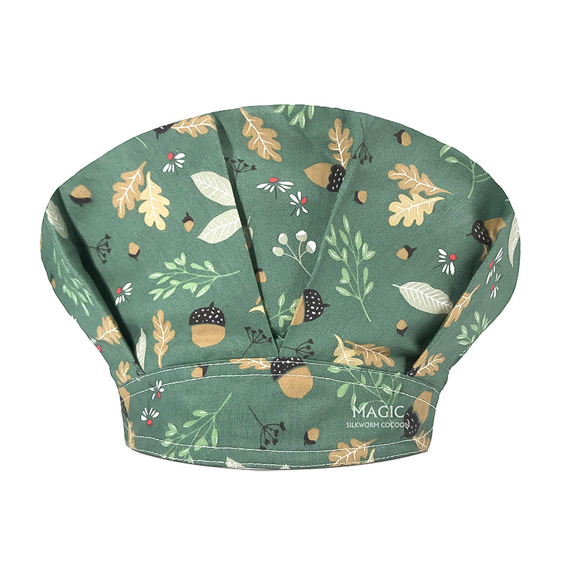 Tapa de operación directa de fábrica impresión femenina pequeño animal lindo sombrero de enfermera algodón salón de belleza odontología oral sombrero