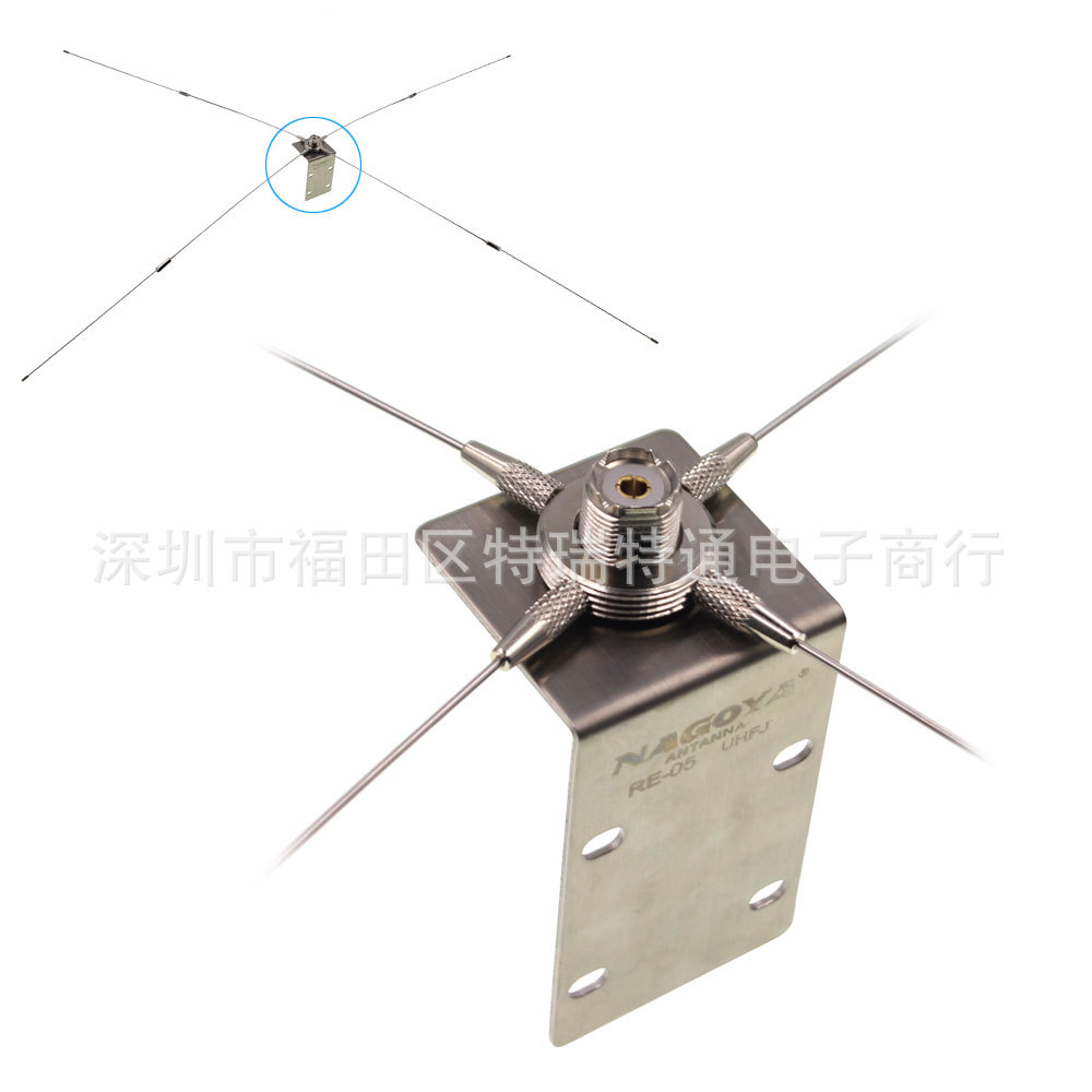 RE05地网10Mhz~1.3Ghz 基地台车载天线提高增益 SO239-SO239接头