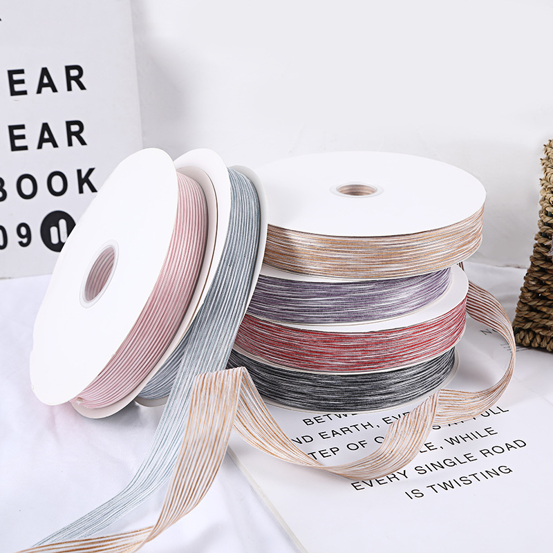 日式仿麻织带 文具店打包礼品盒丝带 花店蝴蝶结发饰棉麻服装辅料