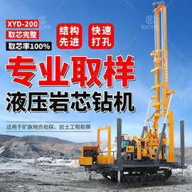 履带式工程桥梁基坑勘察进深孔地基钻孔机 地质勘探取样岩芯钻机