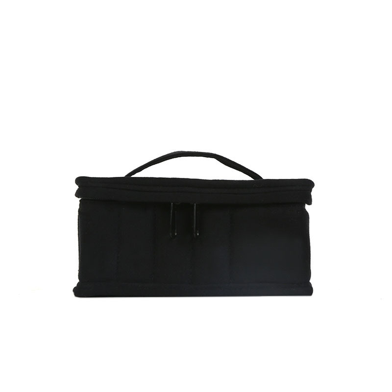 Nueva bolsa de cosméticos portátil de color puro con logotipo impreso, bolsa de cosméticos simple, bolsa de lápiz labial portátil de viaje transfronteriza, venta al por mayor