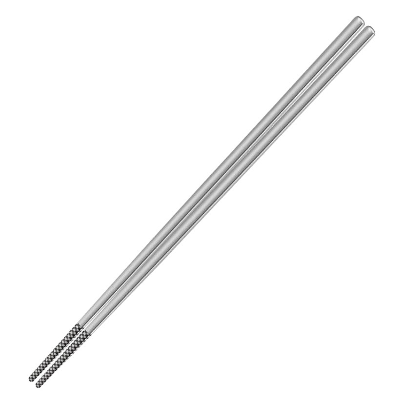 Factory Direct Sales 316 Stainless Steel Chopsticks 10 Pairs Family Set Household Non-Slip Thickeneded Anti-Scalding 304 Silver Iron Chopsticks