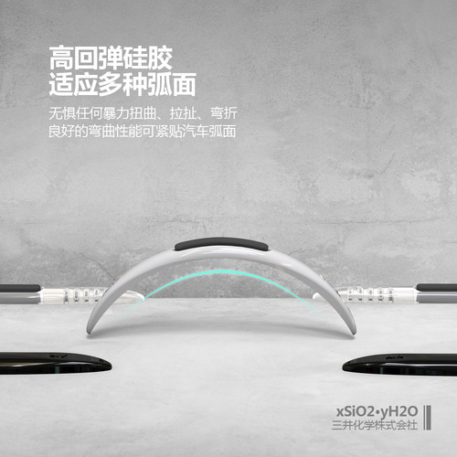 Car door airbag anti-collision strip, anti-static silicone anti-collision sticker, door side rearview mirror anti-scratch transparent sticker